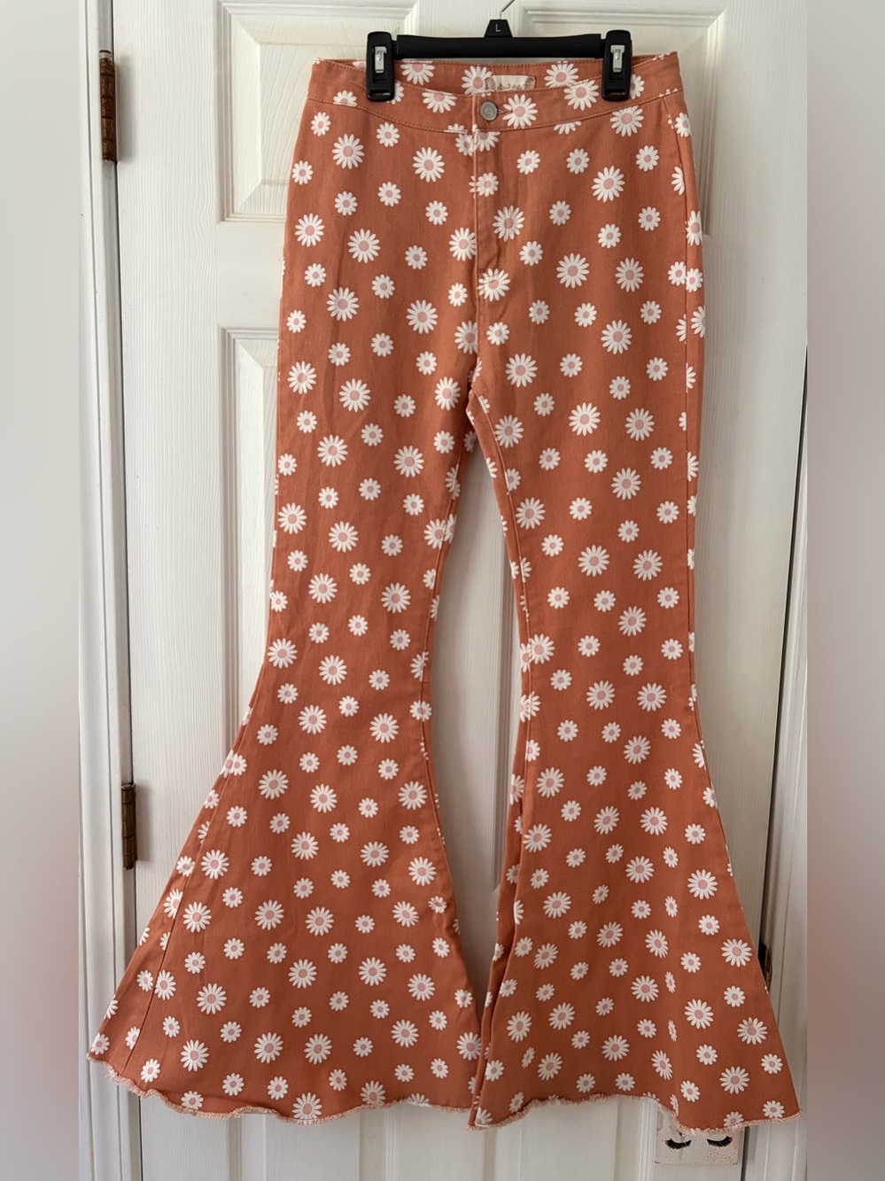 Altar'd State Rust Floral Flare Leggings